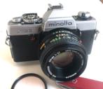 Minolta XG1 met MD Rokkor 50mm 1:1.7, Ophalen of Verzenden, Gebruikt, Spiegelreflex, Minolta