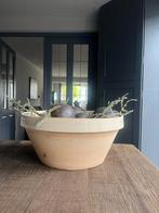 Franse Gres Beslagkom met Tuit, Ophalen, Gebruikt, Schaal, Rond