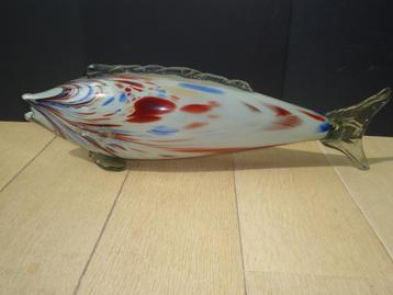 VTG mid-century MURANO vis mondgeblazen glas perfect 23 cm  beschikbaar voor biedingen