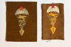 Joegoslavië para badge 2 stuks paratrooper embleem 20 jumps, Ophalen of Verzenden, Landmacht, Overige gebieden, Overige typen