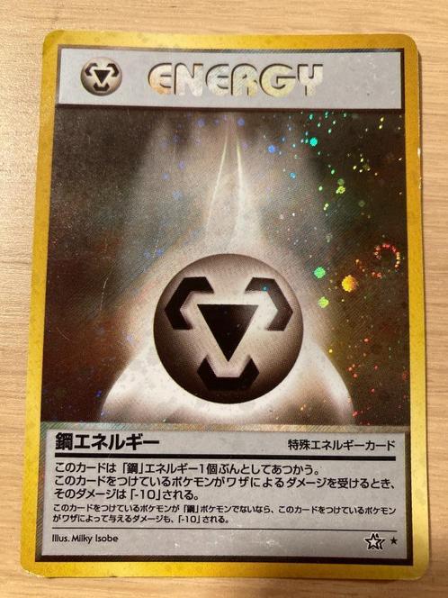 Metal Energy Holo - Neo Genesis [LP] (JPN), Hobby en Vrije tijd, Verzamelkaartspellen | Pokémon, Gebruikt, Losse kaart, Foil, Verzenden