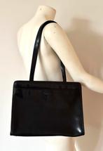 Claudio Ferrici schoudertas zwart leer kantoortas, Ophalen of Verzenden, Zo goed als nieuw, Zwart, Schoudertasje