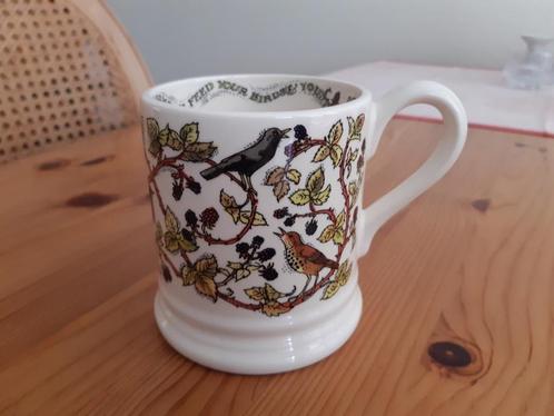 Emma Bridgewater half pint mug Good gardening, birds, Huis en Inrichting, Keuken | Servies, Nieuw, Kop(pen) en/of Schotel(s), Overige stijlen