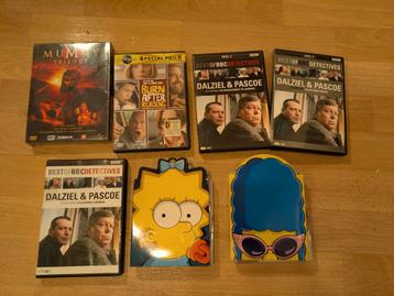 DVD's o.a. Simpsons, Dalziel & Pascoe, Mummy trilogie beschikbaar voor biedingen
