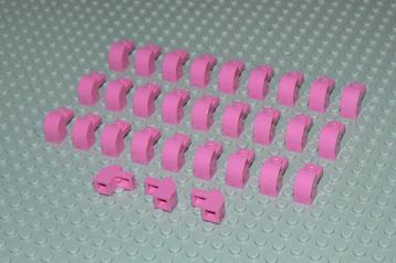 L697 Lego gebogen stenen 1x2 donker roze 30 st.