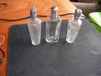 Drie Parfumflesjes met zilveren dop bieden op Markplaats.., Ophalen of Verzenden, Zilver