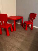 Tk: ikea kindertafel met twee stoelen., Kinderen en Baby's, Kinderkamer | Tafels en Stoelen, Ophalen, Zo goed als nieuw, Stoel(en)