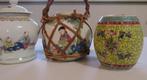 5 Oude Chinese gemberpotten vaas pot famille rose Mun Shou, Antiek en Kunst, Verzenden