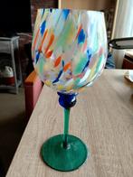 Murano wijnglas ( confetti stijl,), Antiek en Kunst, Antiek | Glas en Kristal, Ophalen of Verzenden