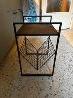 Tijdschriften rek metalen kastje tafeltje, Ophalen, Zo goed als nieuw