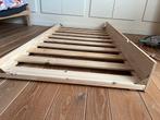 Uitschuifbed 90 x 190cm grenenhout, Ophalen, 180 cm of meer, 85 tot 100 cm
