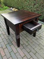 Tafeltje, Huis en Inrichting, 45 tot 60 cm, Gebruikt, Vierkant, Hout