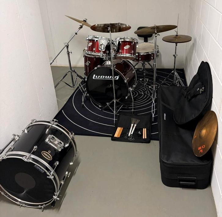 Drumstel, Muziek en Instrumenten, Drumstellen en Slagwerk, Gebruikt, Overige merken, Ophalen