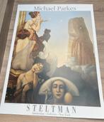 Michael Parkes poster “four feathers” oil canvas, Ophalen of Verzenden, Zo goed als nieuw, Rechthoekig Staand, Overige onderwerpen