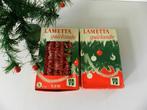 Oude vintage lametta - zilver- rood/groen-, Diversen, Kerst, Ophalen of Verzenden, Gebruikt
