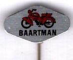 Baartman Motorfietsen blik speldje ( G_151 ), Verzenden, Zo goed als nieuw, Transport, Speldje of Pin