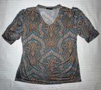 Shirt Chastar patroon maat L/XL valt klein., Maat 38/40 (M), Bruin, Verzenden, Zo goed als nieuw