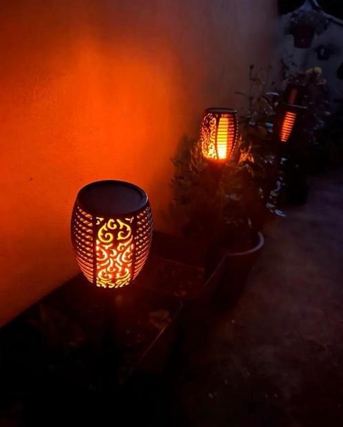 6x Solar Lantaarn Tuinverlichting Op Zonlicht Tuindecoratie, Tuin en Terras, Buitenverlichting, Nieuw, Verzenden
