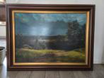 Prachtig schilderij ,olieverf met mooie lijst, Antiek en Kunst, Kunst | Schilderijen | Klassiek, Ophalen of Verzenden