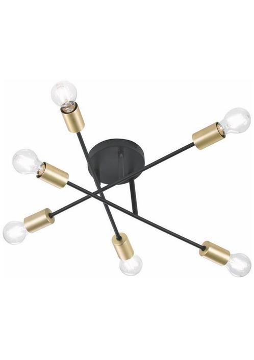 TRIO Cross Plafondlamp, Huis en Inrichting, Lampen | Plafondlampen, Zo goed als nieuw, Metaal, Ophalen of Verzenden