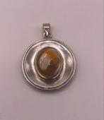 Zilveren hanger met parelmoer gouden ster op achterkant, Ophalen of Verzenden, Nieuw, Zilver, Zilver