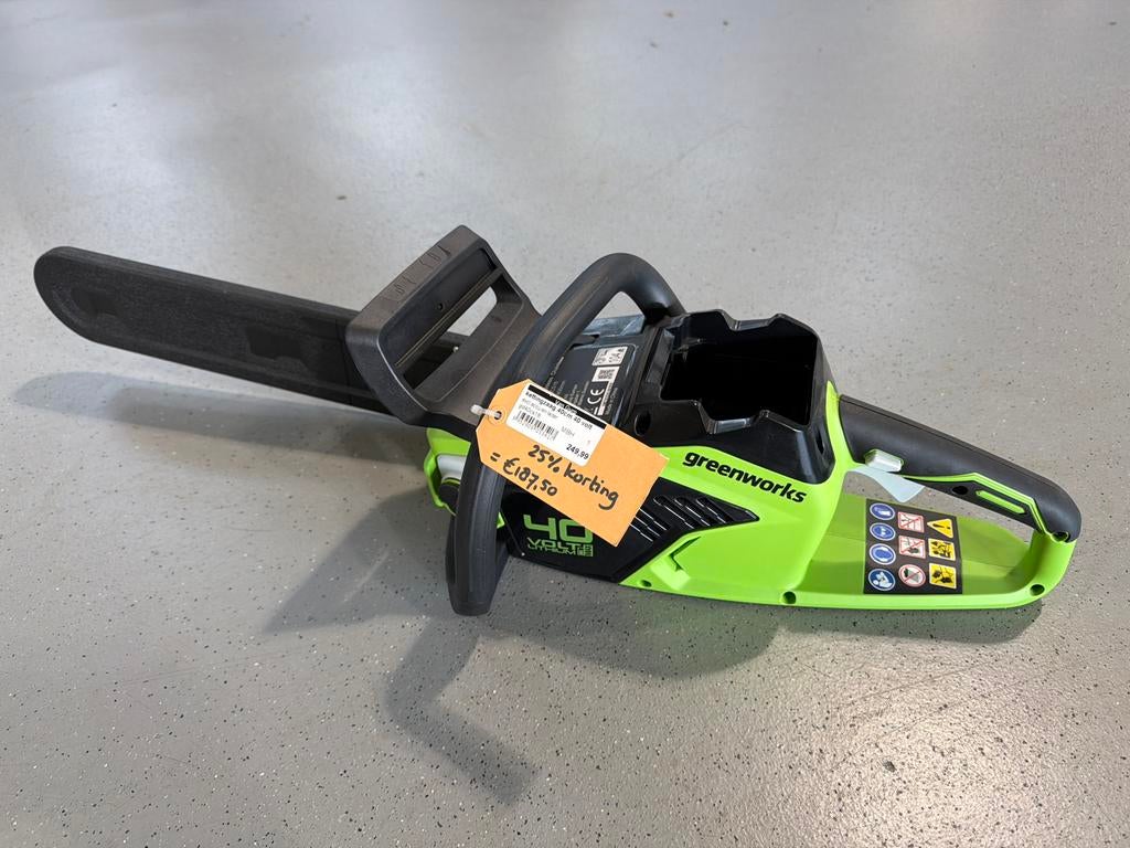 Greenworks Kettingzaag 40V -  25% korting nieuw!, Ophalen, Nieuw, Takkenzaag