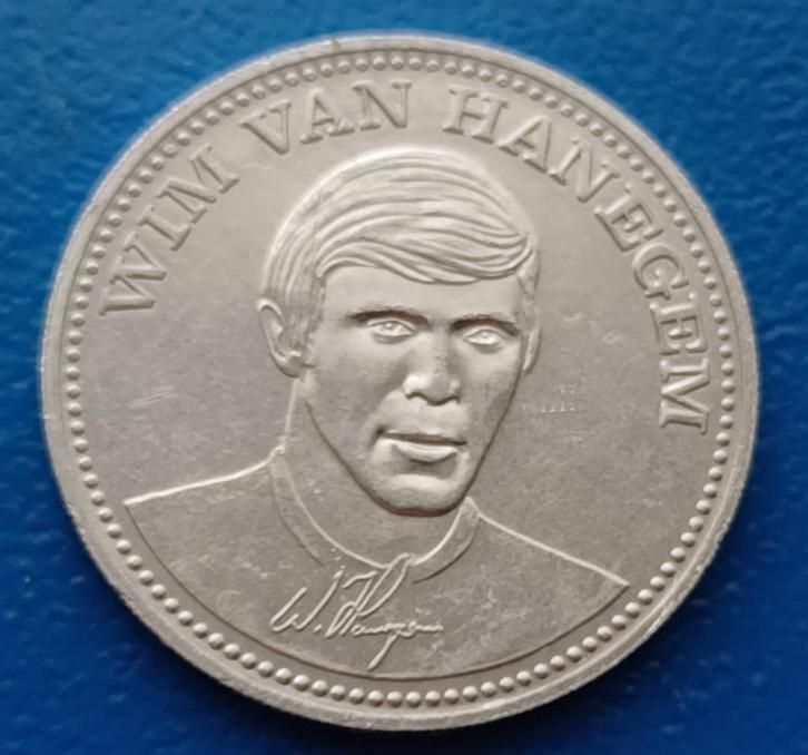 Penning Wim van Hanegem 'Feyenoord' - Shell, Postzegels en Munten, Penningen en Medailles, Overige materialen, Nederland, Verzenden