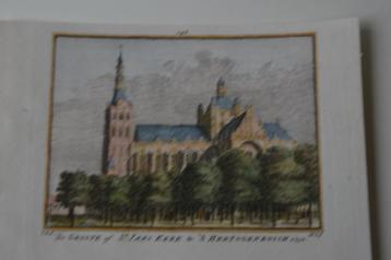 `s HERTOGENBOSCH SINT JANS KERK Kopergravure Anno 1732 E18 beschikbaar voor biedingen