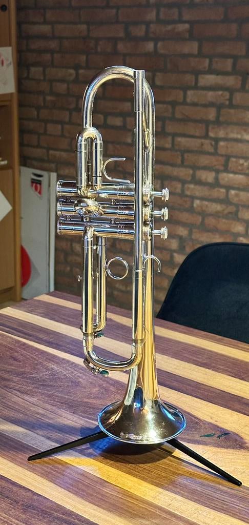 Selmer Chorus 90 - zilveren trompet, Muziek en Instrumenten, Blaasinstrumenten | Trompetten, Ophalen, Gebruikt, Bes-trompet, Met koffer