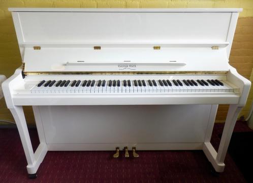 Als nieuw Design model George Steck piano-Transport mogelijk, Muziek en Instrumenten, Piano's, Zo goed als nieuw, Piano, Wit, Hoogglans