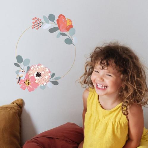 Muursticker Sticker Bloemen Krans Jill MIMI'Lou, Kinderen en Baby's, Kinderkamer | Inrichting en Decoratie, Nieuw, Wanddecoratie