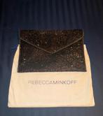 Rebecca Minkoff Glitter Leo Envelope Clutch - Zwart, Ophalen of Verzenden, Nieuw, Zwart, Avondtasje