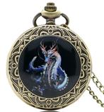 zakhorloge model draak , bronskleur kast, Ophalen of Verzenden, Nieuw