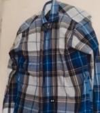 als Nieuw overhemd Blouse Suitsupply Blauw Ruiten L 41/42, Zo goed als nieuw, Halswijdte 41/42 (L), Suitsupply, Verzenden