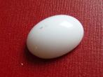 Witte opaal, edelopaal cabochon, 15 x 10 mm, Verzenden, Mineraal