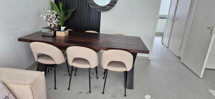 Eettafel eikenhout, Huis en Inrichting, Complete eetkamers, Zo goed als nieuw, Ophalen of Verzenden