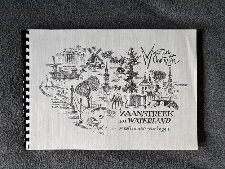 Zaanstreek en Waterland 3e serie van 50 tekeningen, Boeken, Overige Boeken, Gelezen, Ophalen of Verzenden