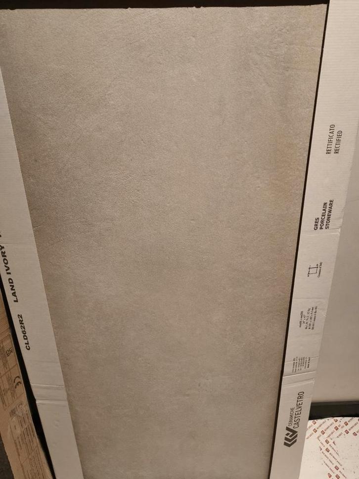 Castelvetro Concept Land Ivory Tegel 60x120 - Nieuw in Pak, Doe-het-zelf en Verbouw, Tegels, Nieuw, Vloertegels, Keramiek, 60 cm of meer