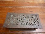 Opengewerkte art nouveau houten doos, Antiek en Kunst, Ophalen of Verzenden