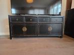 Antiek Chinees Dressoir / TV kast zwart, Huis en Inrichting, Kasten | Televisiemeubels, Gebruikt, 100 tot 150 cm, Minder dan 100 cm