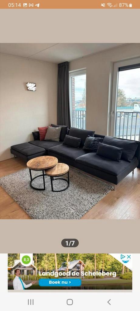 Söderhamn ikea bank/ hoekbank, met evt bezorging, Huis en Inrichting, Banken | Complete zithoeken, Zo goed als nieuw, Ophalen of Verzenden