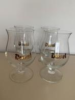 4x Duvel glas met gouden logo Duvel glazen, Ophalen, Zo goed als nieuw, Glas of Glazen, Duvel