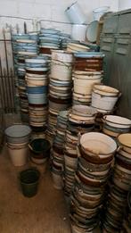 Emmer emmers oude emaille emmers decoratie, Antiek en Kunst, Curiosa en Brocante, Ophalen