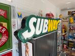 SUBWAY grote oude reclame lichtbak, Verzamelen, Merken en Reclamevoorwerpen, Ophalen, Gebruikt, ., Lichtbak of (neon) lamp