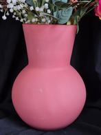 Hoornvaas des pots mat glas mondgeblazen, Overige kleuren, Ophalen of Verzenden, Minder dan 50 cm, Glas