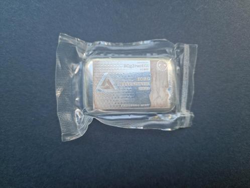Silver 100 gram van Pressburg Triangle Bar, Postzegels en Munten, Edelmetalen en Baren, Zilver, Ophalen of Verzenden