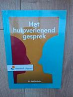 Jan Verhulst - Het hulpverlenend gesprek, Sociale wetenschap, Jan Verhulst, Ophalen of Verzenden, Zo goed als nieuw