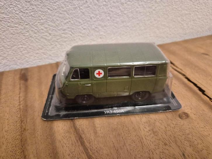 UAZ 450A Ambulance DeAGOSTINI 1/43, Hobby en Vrije tijd, Modelauto's | 1:18, Nieuw, Overige merken, Ophalen of Verzenden