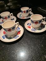 Schattig klein kopje voor de (N)espresso boerenbont, Ophalen of Verzenden, Zo goed als nieuw, Kop(pen) en/of Schotel(s), Aardewerk