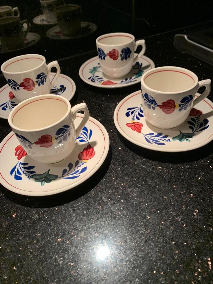 Schattig klein kopje voor de (N)espresso boerenbont, Huis en Inrichting, Keuken | Servies, Zo goed als nieuw, Kop(pen) en/of Schotel(s)